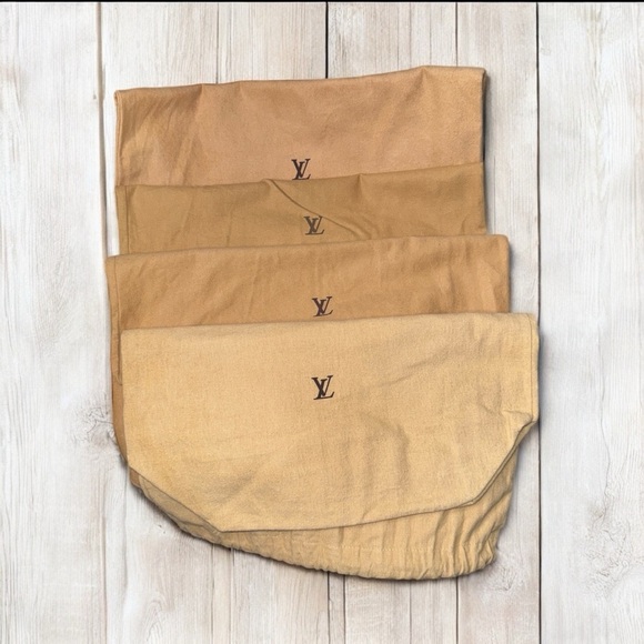 LOUIS VUITTON LV 17 x 20 In  Dust Cover Bag Drawstrings Shoes Handbags Authentic - Picture 6 of 8